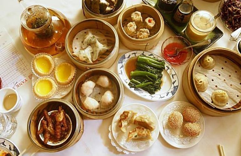 Different types of Asian dishes
