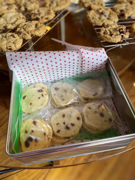 Cookies inside the box